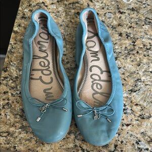 Sam Edelman Women's Blue Ballet Flats